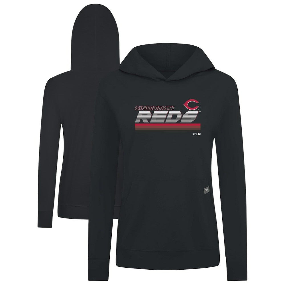 Cincinnati Reds Levelwear Women's Relay Breaker Pullover Hoodie - MLB