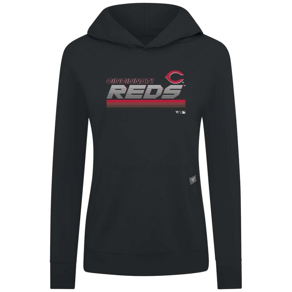Cincinnati Reds Levelwear Women's Relay Breaker Pullover Hoodie - MLB