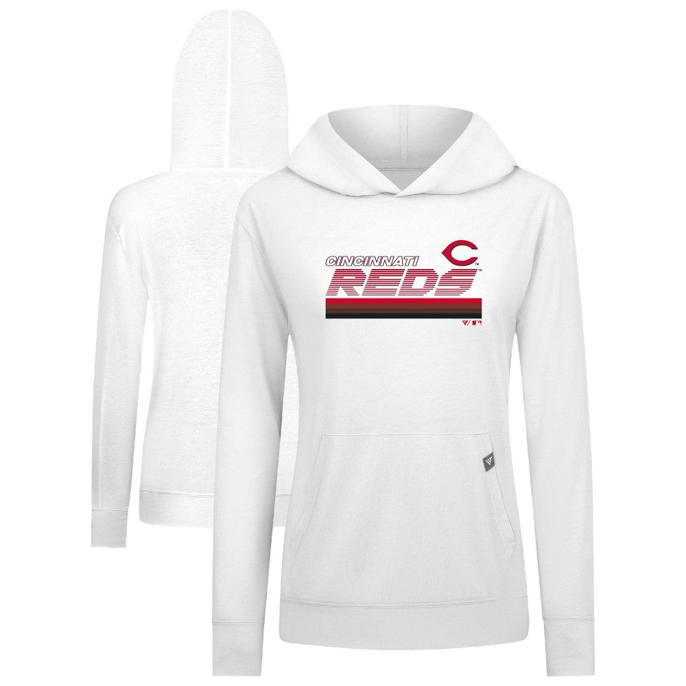 Cincinnati Reds Levelwear Women's Relay Breaker Pullover Hoodie - MLB
