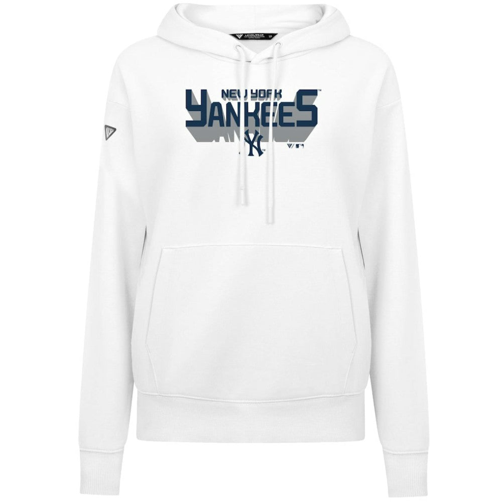New York Yankees Levelwear Women's Adorn Retro 3D Pullover Hoodie - MLB