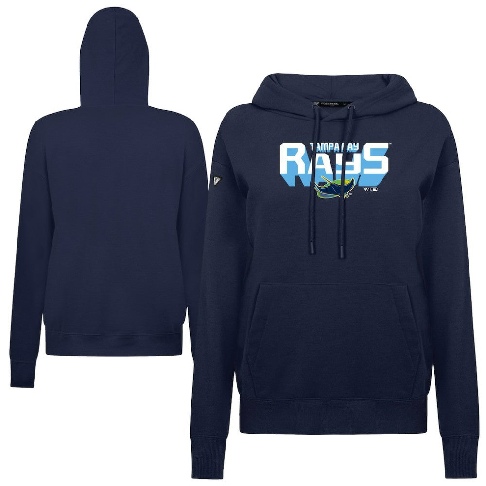 Tampa Bay Rays Levelwear Women's Adorn Retro 3D Pullover Hoodie - MLB