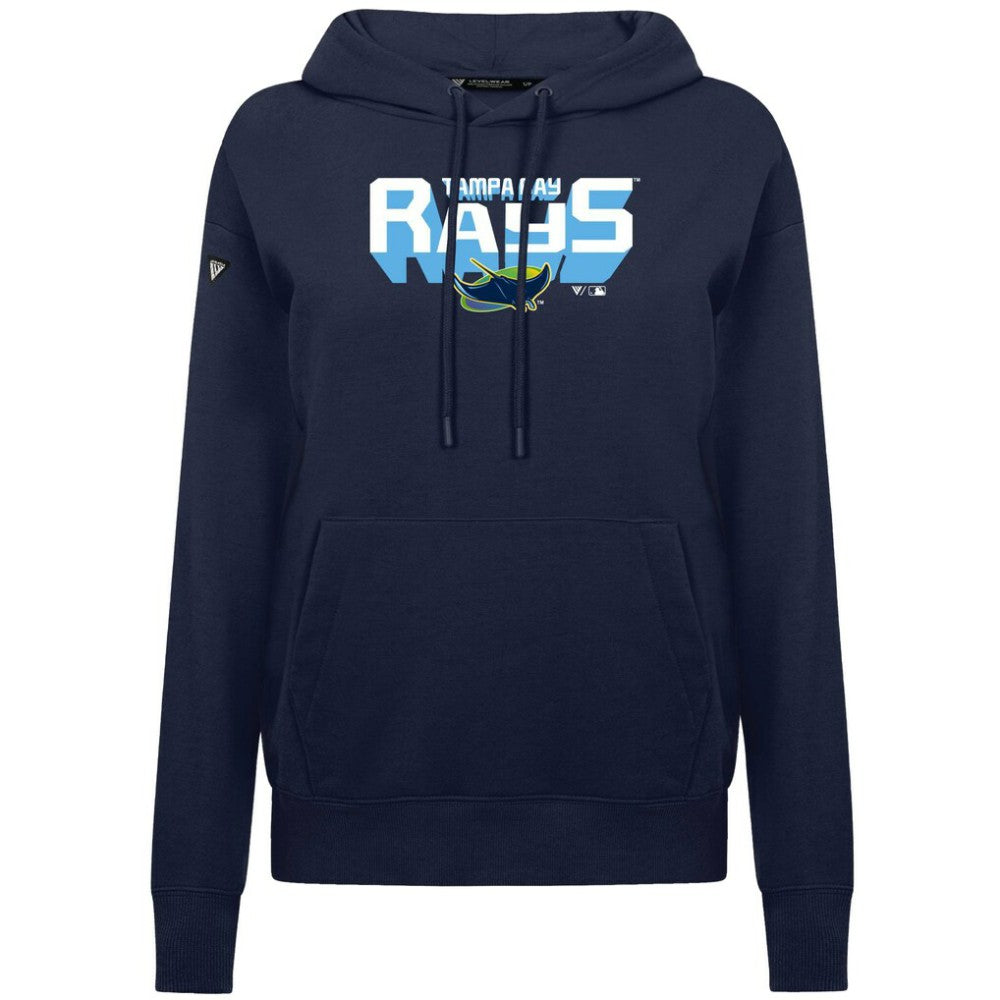 Tampa Bay Rays Levelwear Women's Adorn Retro 3D Pullover Hoodie - MLB