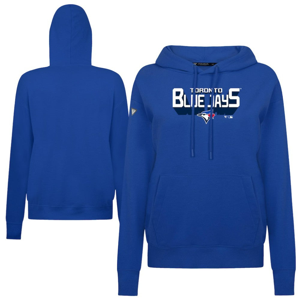 Toronto Blue Jays Levelwear Women's Adorn Retro 3D Pullover Hoodie - MLB