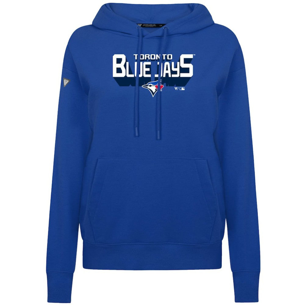 Toronto Blue Jays Levelwear Women's Adorn Retro 3D Pullover Hoodie - MLB