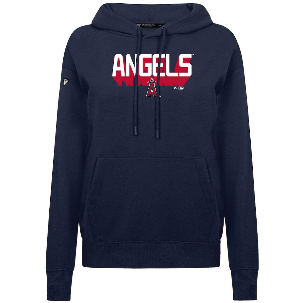 Los Angeles Angels Levelwear Women's Adorn Retro 3D Pullover Hoodie - MLB
