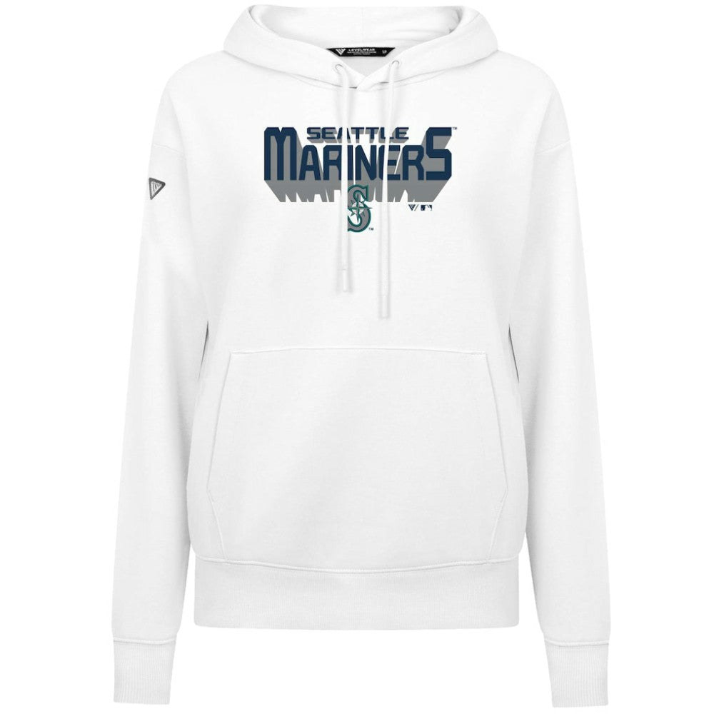Seattle Mariners Levelwear Women's Adorn Retro 3D Pullover Hoodie - MLB