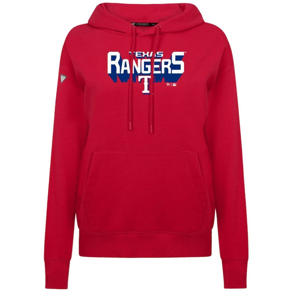 Texas Rangers Levelwear Women's Adorn Retro 3D Pullover Hoodie - MLB
