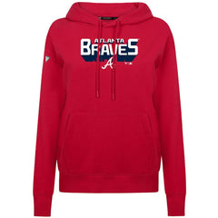Atlanta Braves Levelwear Women's Adorn Retro 3D Pullover Hoodie - MLB