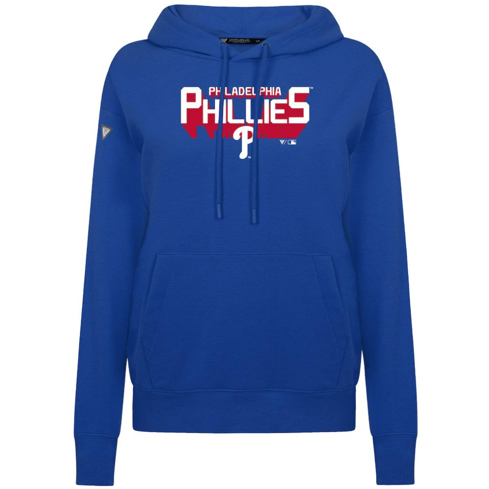 Philadelphia Phillies Levelwear Women's Adorn Retro 3D Pullover Hoodie - MLB