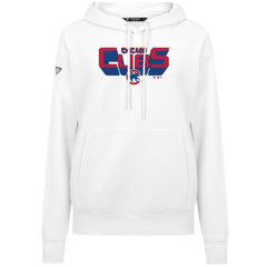 Chicago Cubs Levelwear Women's Adorn Retro 3D Pullover Hoodie - MLB