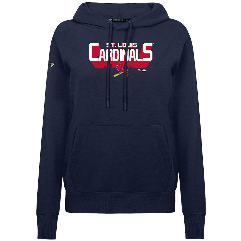 St. Louis Cardinals Levelwear Women's Adorn Retro 3D Pullover Hoodie - MLB