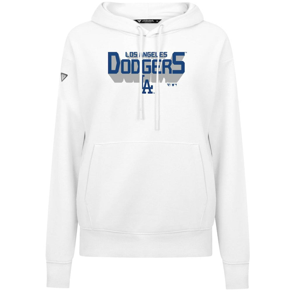 Los Angeles Dodgers Levelwear Women's Adorn Retro 3D Pullover Hoodie - MLB
