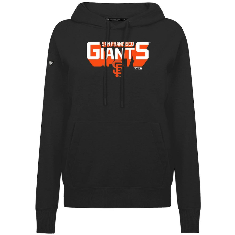 San Francisco Giants Levelwear Women's Adorn Retro 3D Pullover Hoodie - MLB