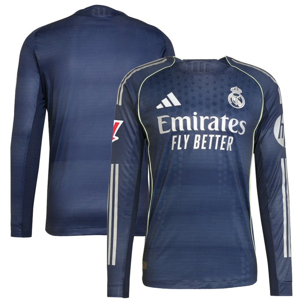 Real Madrid 2025/26 Away Long Sleeve Jersey Blue | Adidas discount