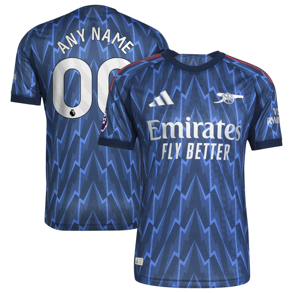 Arsenal 2025/26 Away Custom Jersey Blue | Adidas cheap