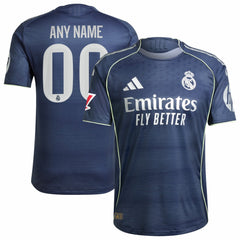 Real Madrid 2025/26 Away Custom Jersey Blue | Adidas online