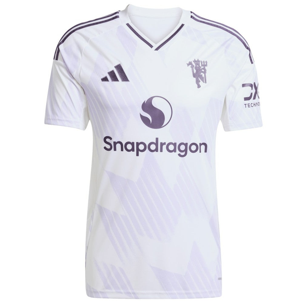Manchester United 2025/26 Away Replica Custom Jersey White | Adidas