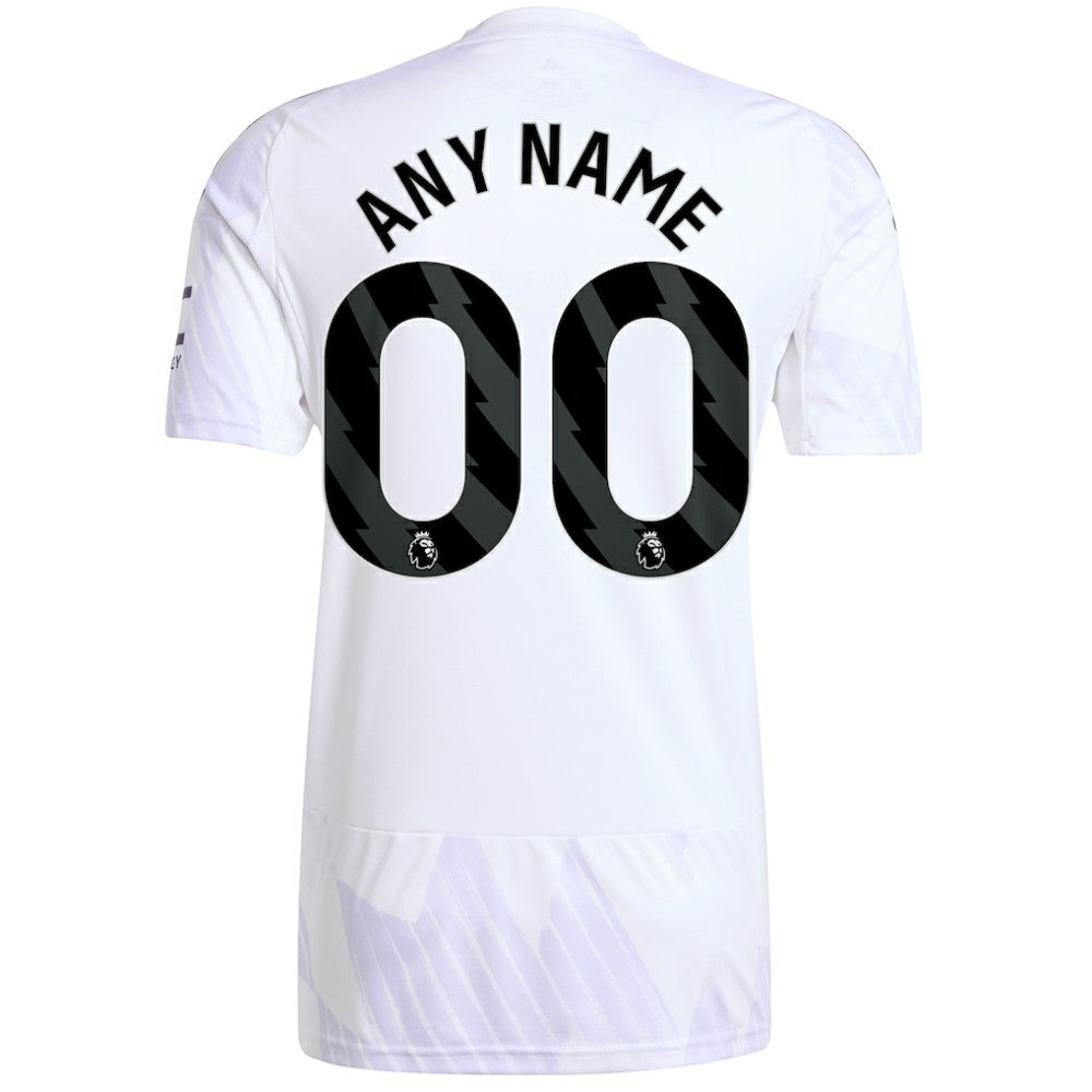 Manchester United 2025/26 Away Replica Custom Jersey White | Adidas
