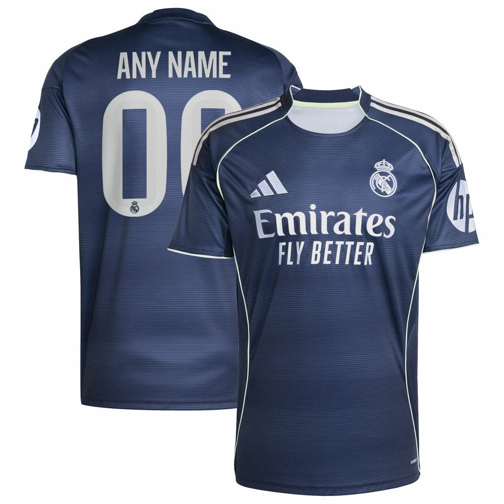 Real Madrid 2025/26 Away Replica Custom Jersey Blue | Adidas discount