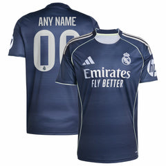 Real Madrid 2025/26 Away Replica Custom Jersey Blue | Adidas discount