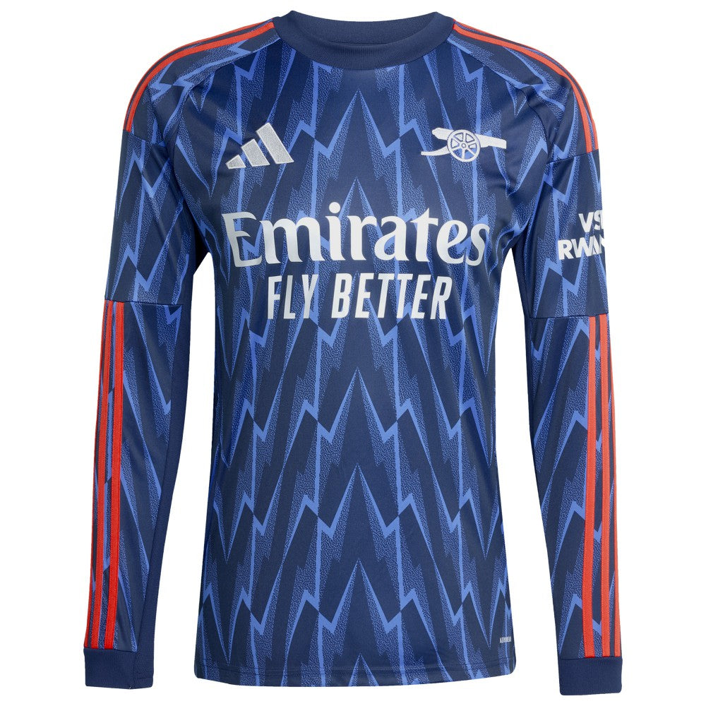 Arsenal 2025/26 Away Replica Long Sleeve Custom Jersey Blue | Adidas discount