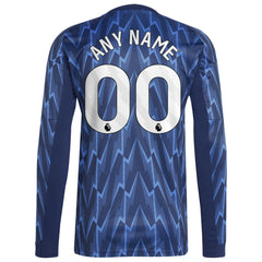 Arsenal 2025/26 Away Replica Long Sleeve Custom Jersey Blue | Adidas discount