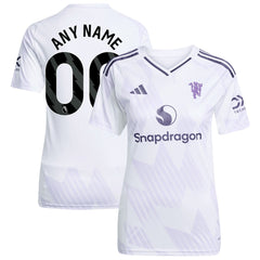 Manchester United Women's 2025/26 Away Replica Custom Jersey White | Adidas online