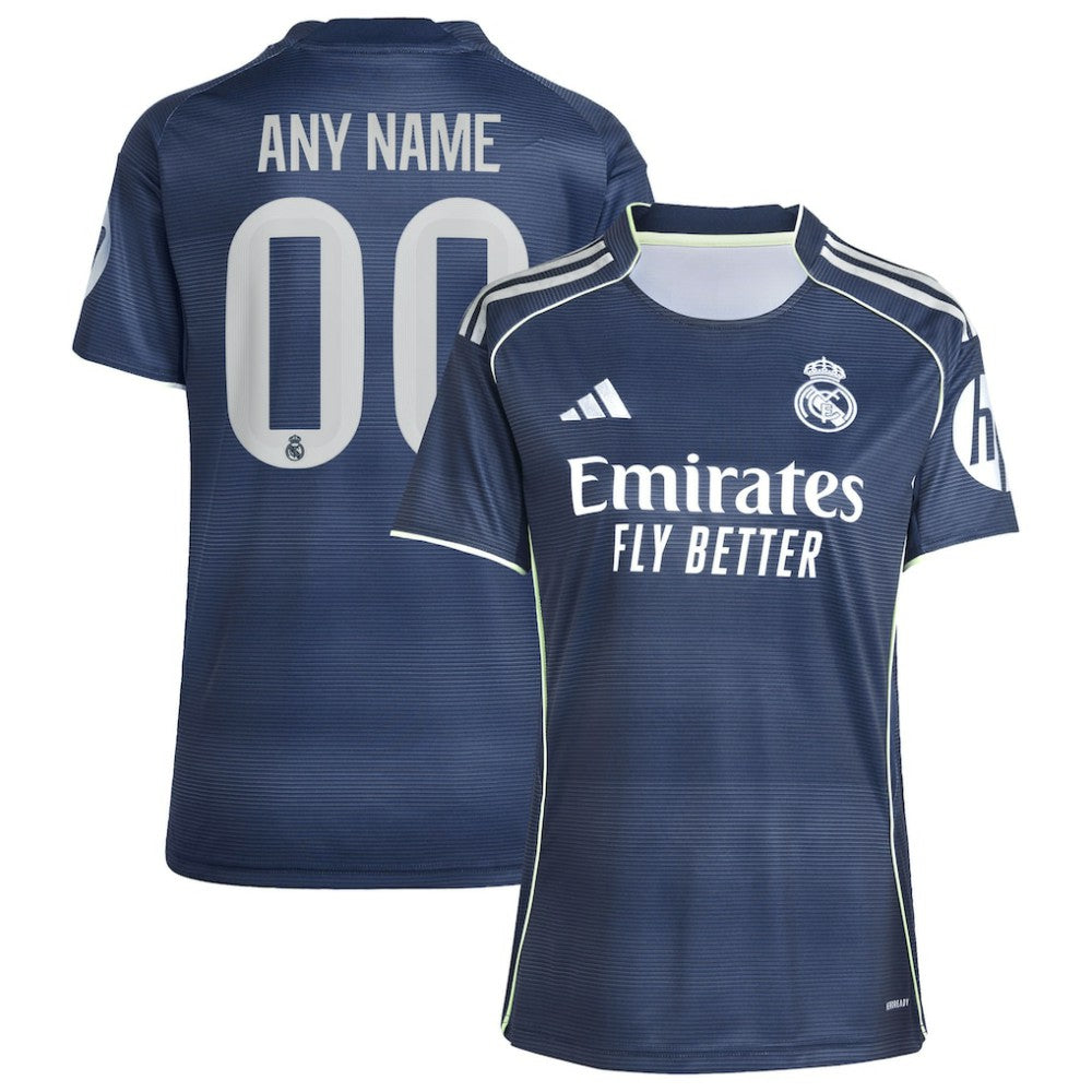 Real Madrid Women's 2025/26 Away Replica Custom Jersey Blue | Adidas online