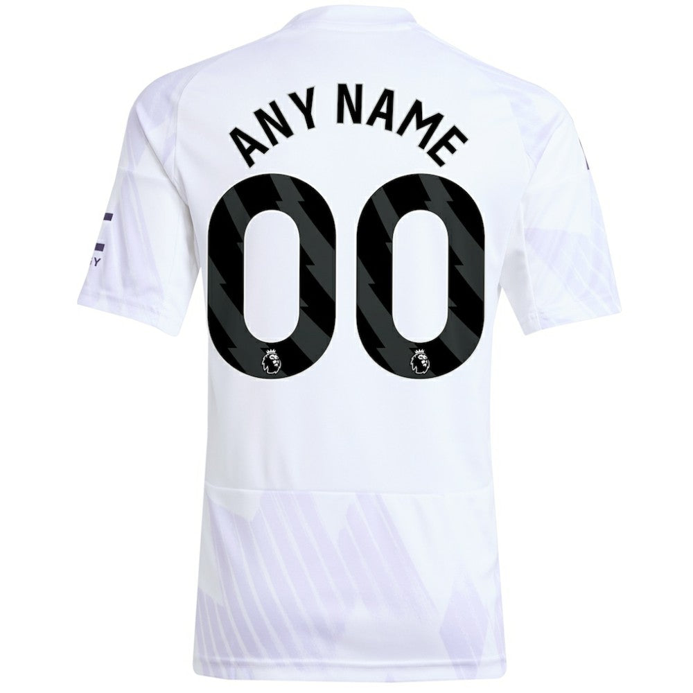 Manchester United Youth 2025/26 Away Replica Custom Jersey White | Adidas Sale