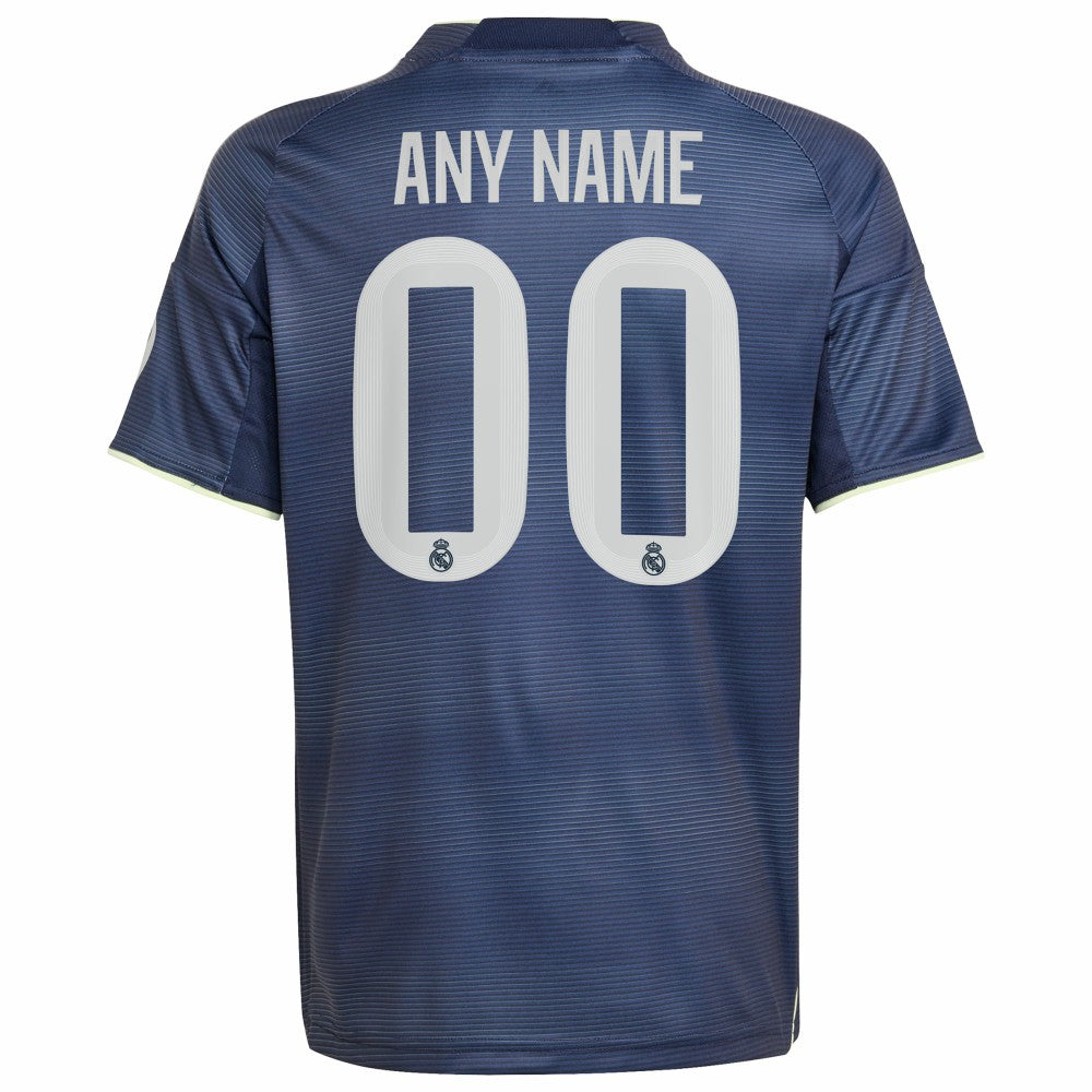Real Madrid Youth 2025/26 Away Replica Custom Jersey Blue | Adidas discount