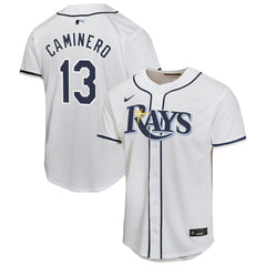 Junior Caminero Tampa Bay Rays Nike Youth Home Player Game Jersey - MLB