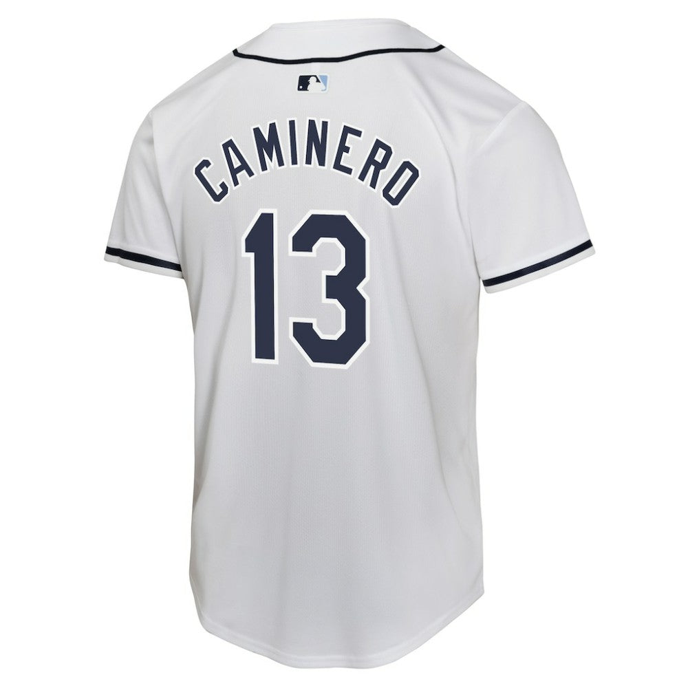 Junior Caminero Tampa Bay Rays Nike Youth Home Player Game Jersey - MLB