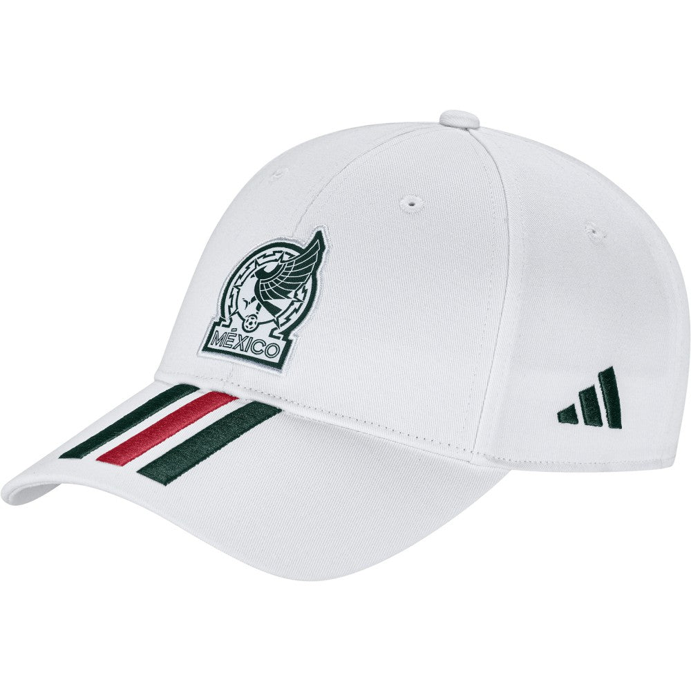 Mexico National Team Unisex FIFA x World Cup 2026 3 Stripes Baseball Adjustable Hat White | Adidas discount
