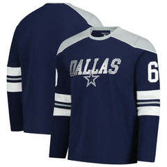 Dallas Cowboys G-III Sports by Carl Banks Adaptive Lord Stanley Crewneck Sweatshirt Navy | NFL