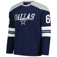 Dallas Cowboys G-III Sports by Carl Banks Adaptive Lord Stanley Crewneck Sweatshirt Navy | NFL