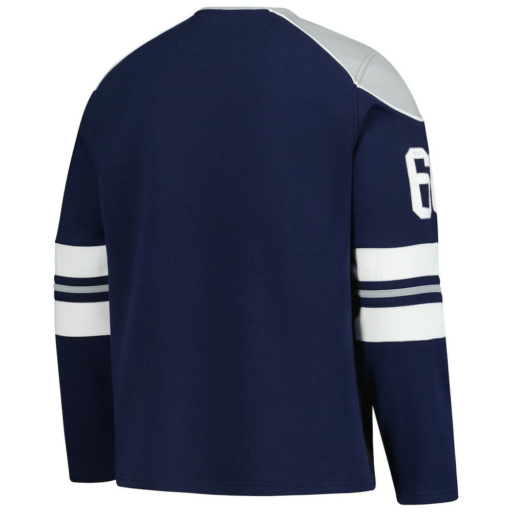 Dallas Cowboys G-III Sports by Carl Banks Adaptive Lord Stanley Crewneck Sweatshirt Navy | NFL