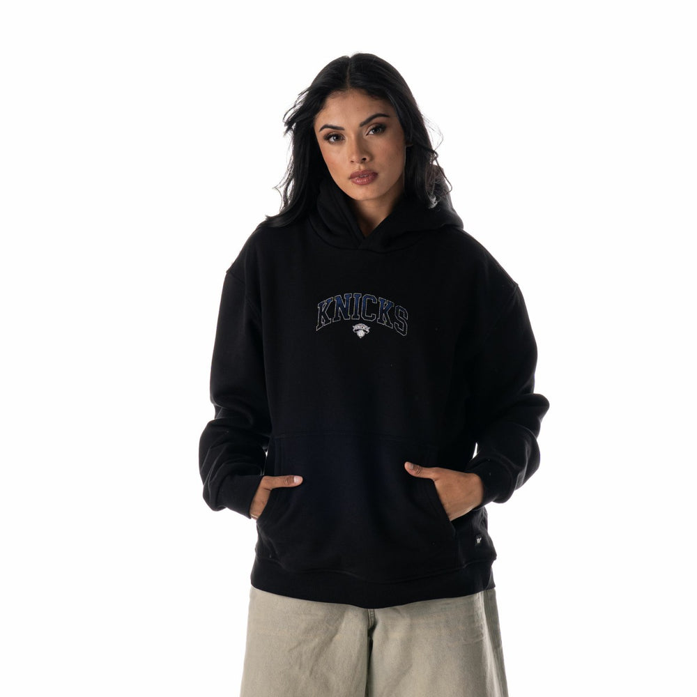 New York Knicks The Wild Collective Unisex Splatter Premium Hoodie Black - NBA