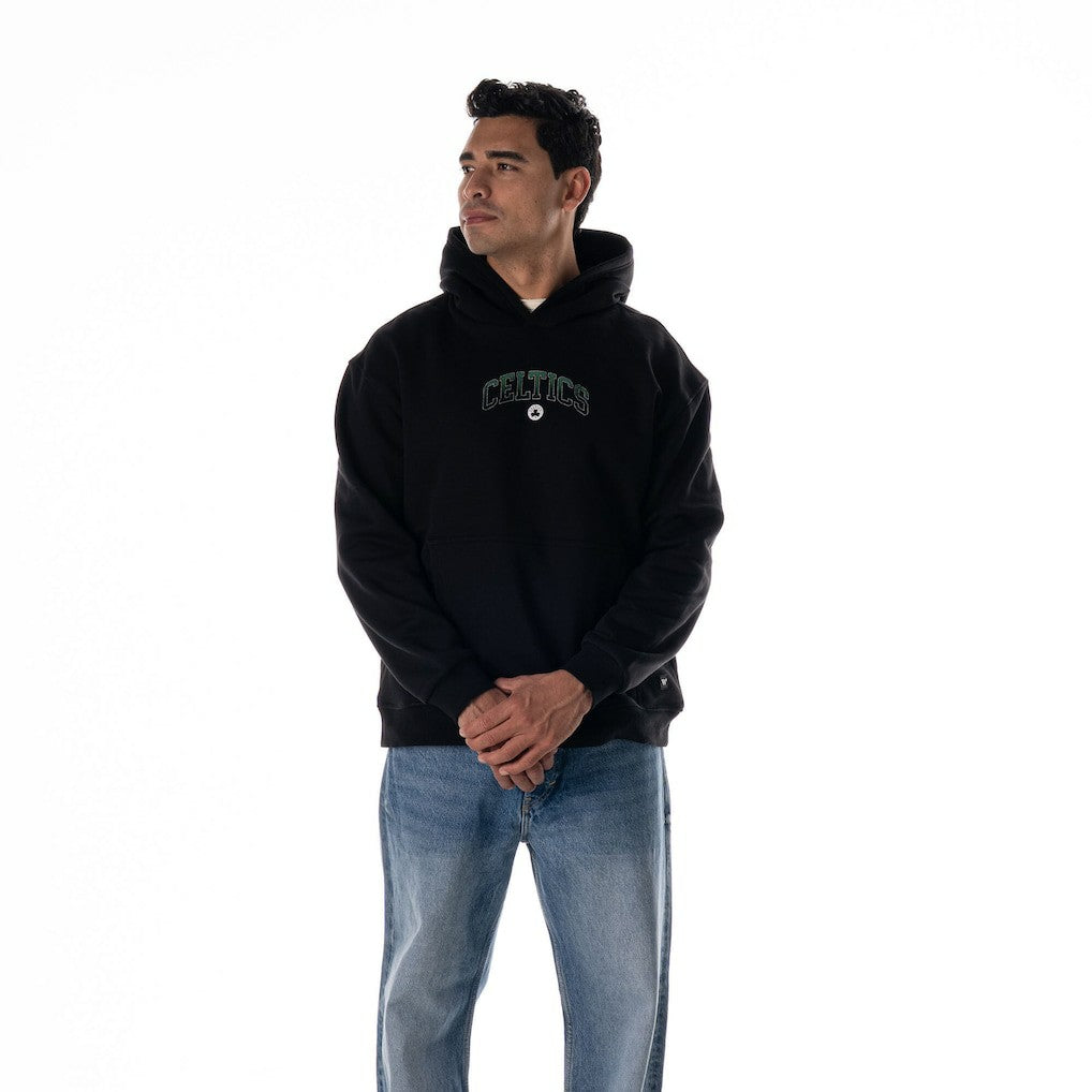 Boston Celtics The Wild Collective Unisex Splatter Premium Hoodie Black - NBA