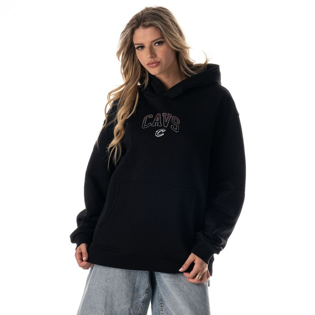 Cleveland Cavaliers The Wild Collective Unisex Splatter Premium Hoodie Black - NBA