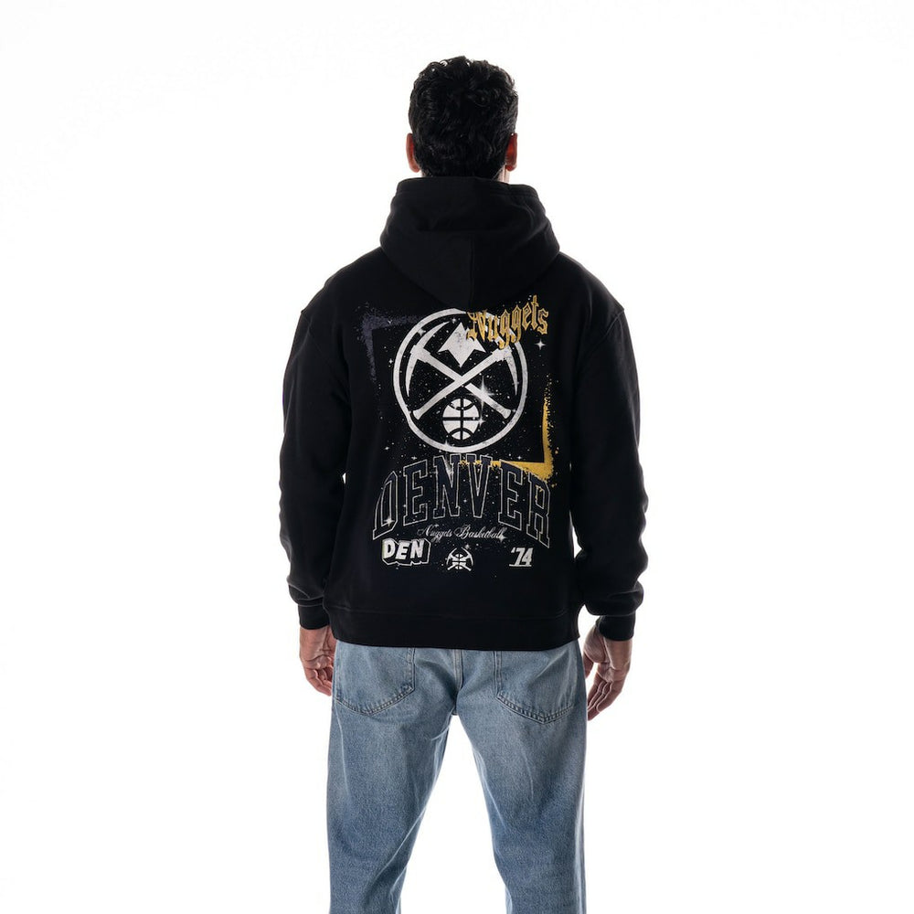 Denver Nuggets The Wild Collective Unisex Splatter Premium Hoodie Black - NBA