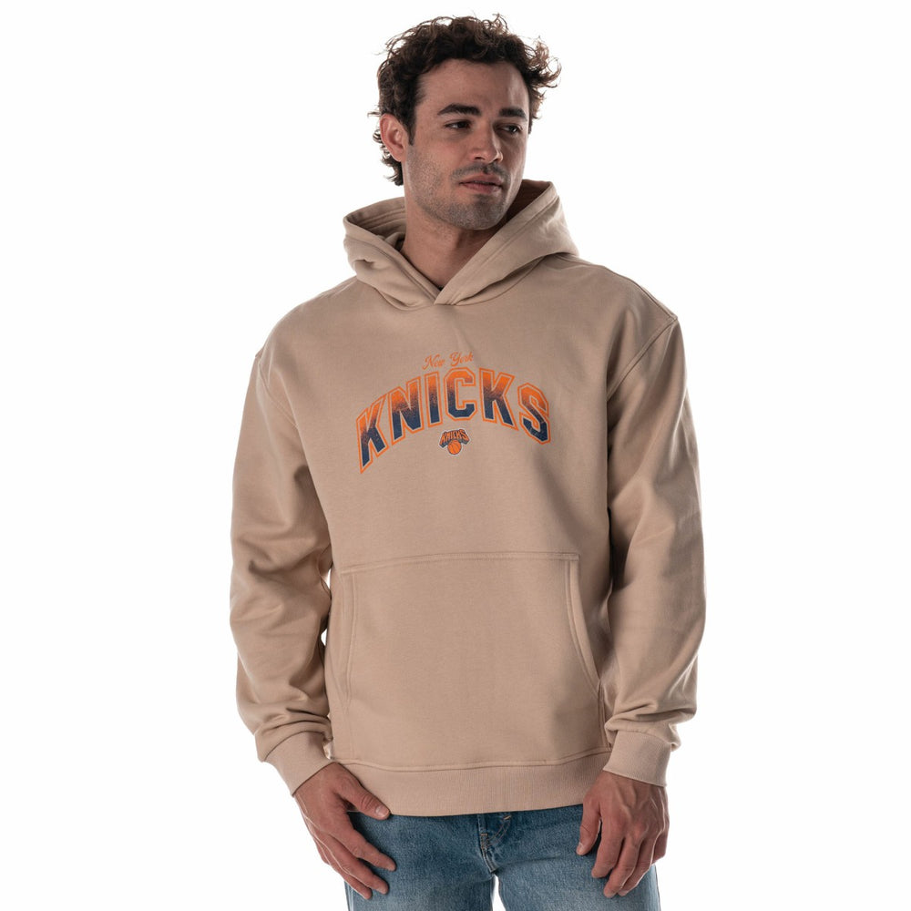 New York Knicks The Wild Collective Unisex Mantra Premium Hoodie Tan - NBA