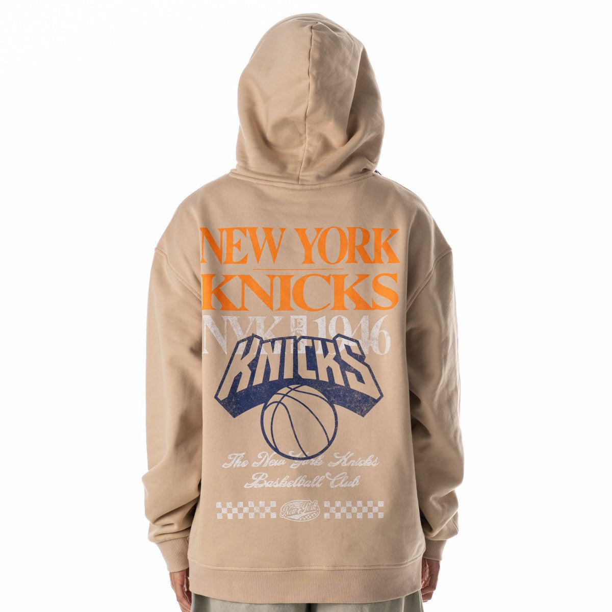 New York Knicks The Wild Collective Unisex Mantra Premium Hoodie Tan - NBA