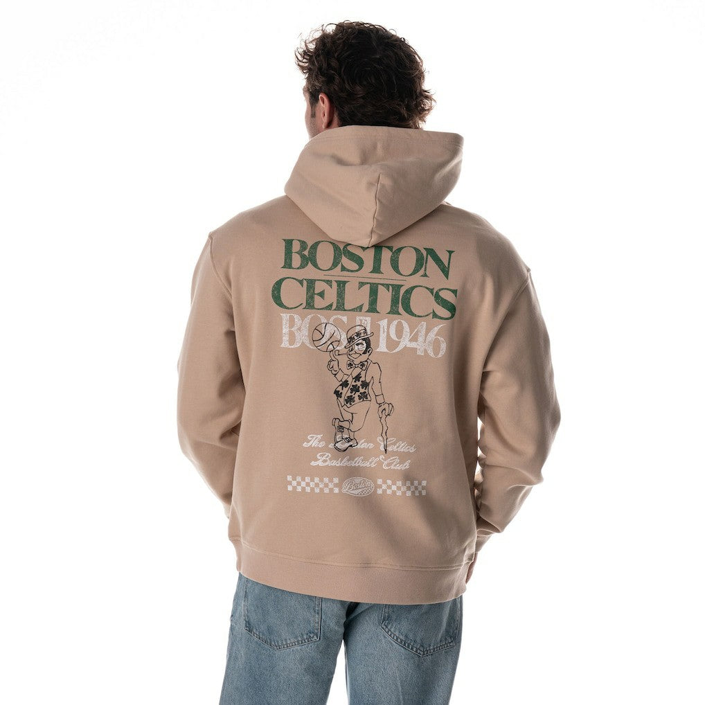 Boston Celtics The Wild Collective Unisex Mantra Premium Hoodie Tan - NBA