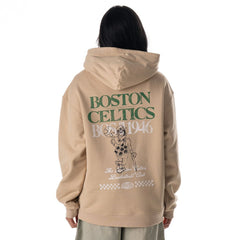 Boston Celtics The Wild Collective Unisex Mantra Premium Hoodie Tan - NBA
