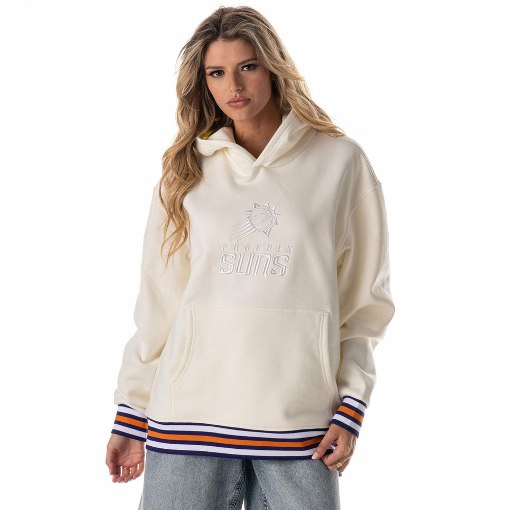 Phoenix Suns The Wild Collective Unisex 2025/26 City Edition Custom Rib Tonal Premium Hoodie White - NBA