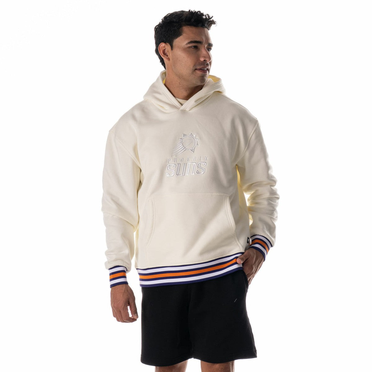 Phoenix Suns The Wild Collective Unisex 2025/26 City Edition Custom Rib Tonal Premium Hoodie White - NBA