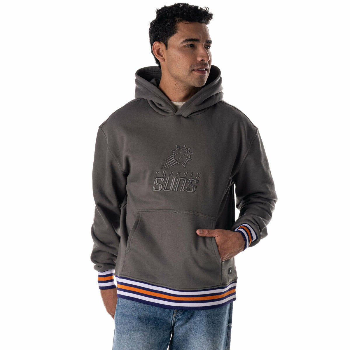 Phoenix Suns The Wild Collective Unisex 2025/26 City Edition Custom Rib Tonal Premium Hoodie Charcoal - NBA