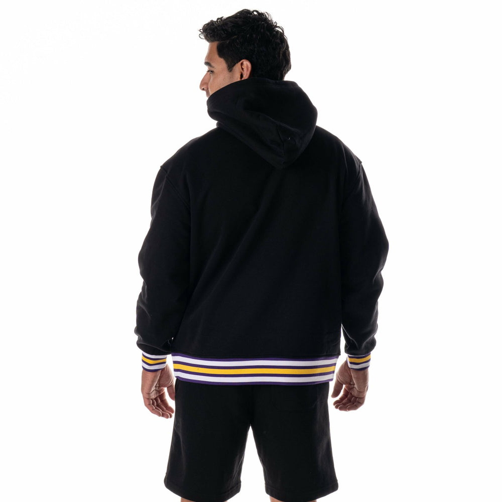 Los Angeles Lakers The Wild Collective Unisex Custom Rib Tonal Premium Hoodie Black - NBA
