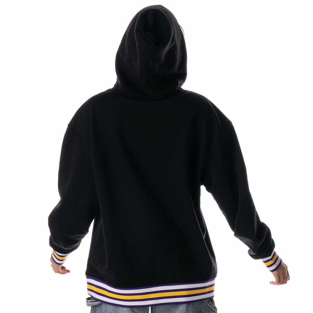 Los Angeles Lakers The Wild Collective Unisex Custom Rib Tonal Premium Hoodie Black - NBA