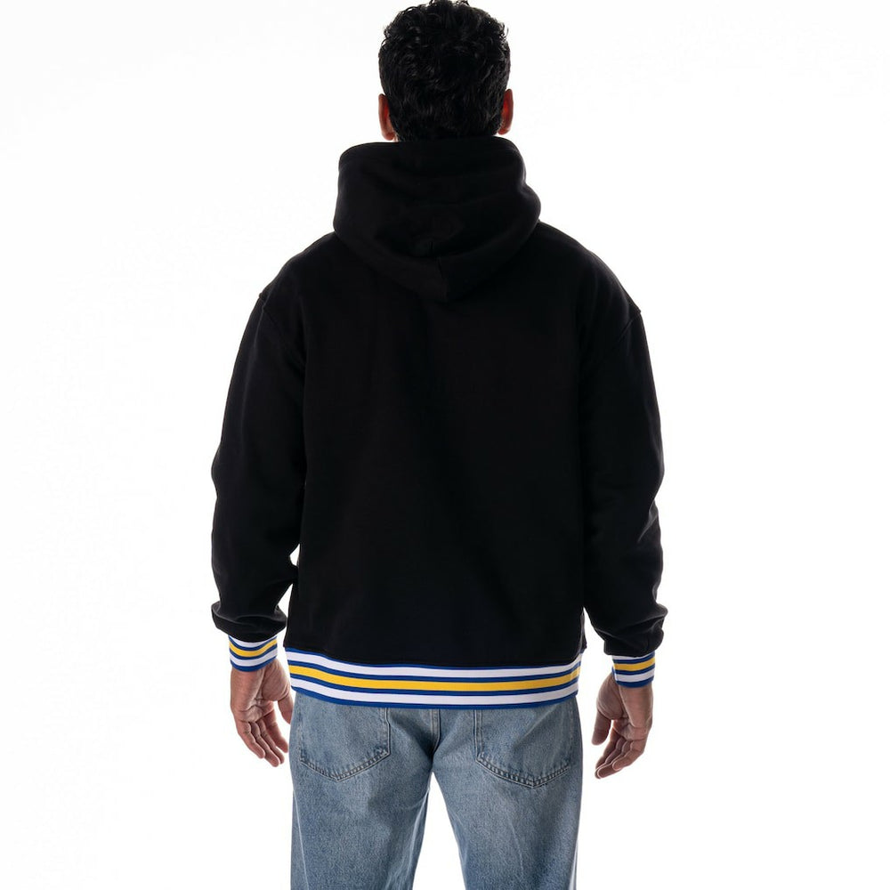 Golden State Warriors The Wild Collective Unisex Custom Rib Tonal Premium Hoodie Black - NBA